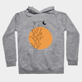 Minimal orange Hoodie